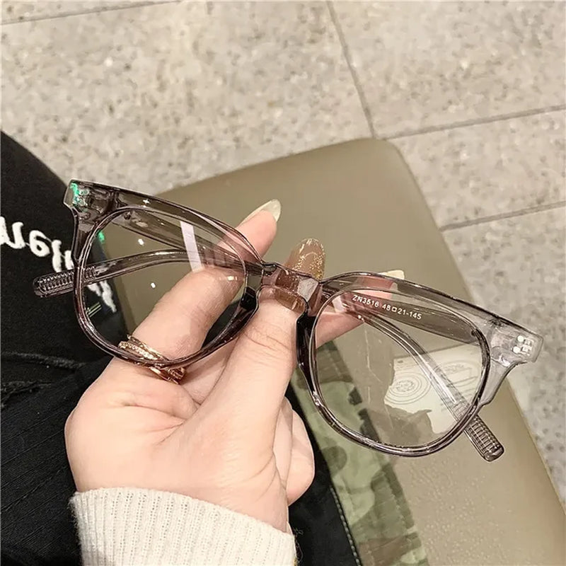 Transparent Optical Glasses for Women Blue Light Blocking Eyeglasses Men round Frame Reading Eyewear Computer Lunettes Frame