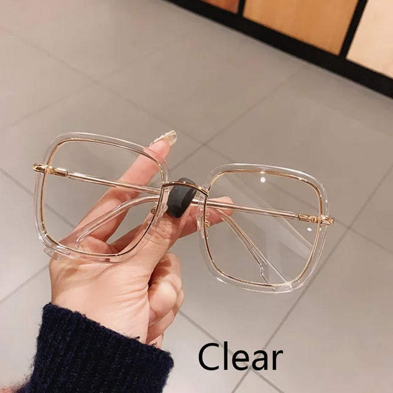 Anti Blue Light Glasses Women Vintage Computer Gafas Men Eyeglasses Optical Glass Plain Lunettes De Sol Frame Gaming Spectacles