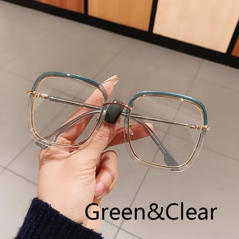 Anti Blue Light Glasses Women Vintage Computer Gafas Men Eyeglasses Optical Glass Plain Lunettes De Sol Frame Gaming Spectacles