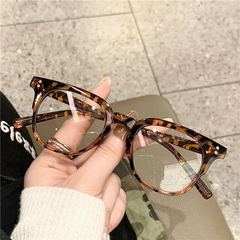 Transparent Optical Glasses for Women Blue Light Blocking Eyeglasses Men round Frame Reading Eyewear Computer Lunettes Frame