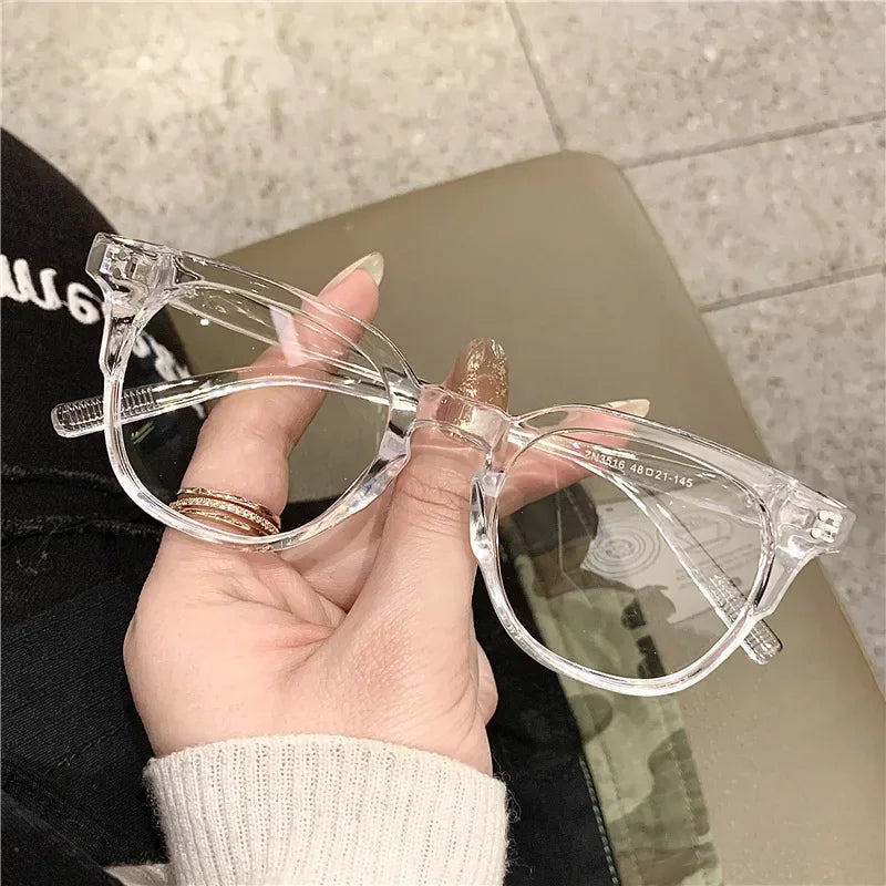 Transparent Optical Glasses for Women Blue Light Blocking Eyeglasses Men round Frame Reading Eyewear Computer Lunettes Frame